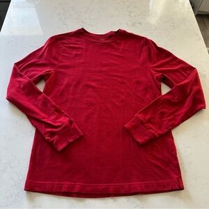 George Red Crewneck Long Sleeve Shirt